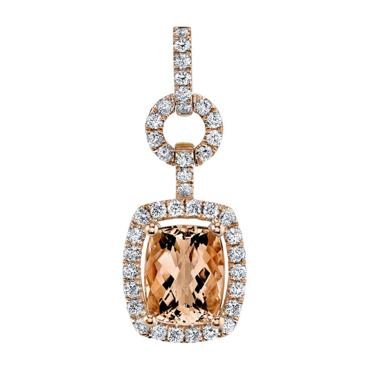 14 Karat Gold Diamond and Gemstone Pendant